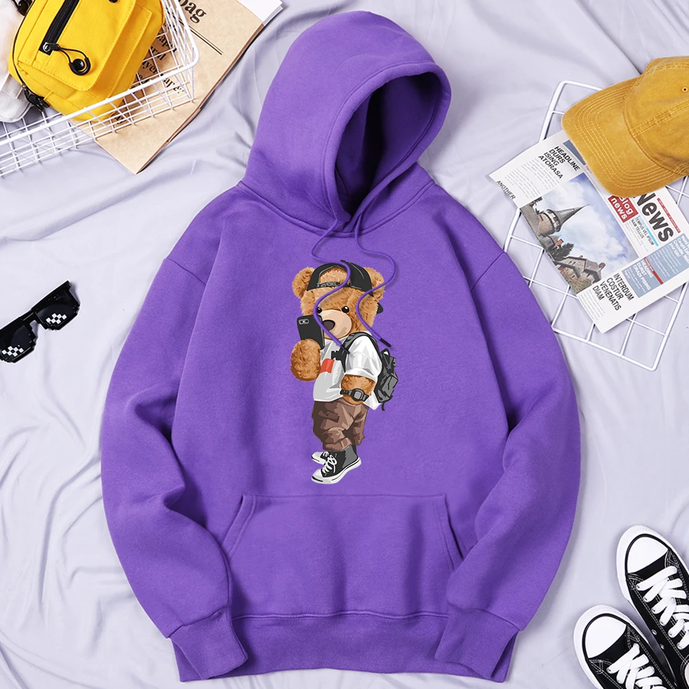 Mr. Bear Who Took A Selfie In The Street Men'S Clothing Soft Loose Hoodie Vintage Daily Hooded Outdoor Harajuku Men'S Tops
Mr. Bear Who Took A Selfie In The Street Men'S Clothing Soft Loose Hoodie Vintage Daily Hooded Outdoor Harajuku Men'S Tops