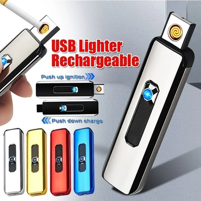 Portable Electronic Lighter USB Rechargeable Outdoor Windproof Smoking Accessories Tools Multicolor Lighters Ultra-thin Men Gift
Portable Electronic Lighter USB Rechargeable Outdoor Windproof Smoking Accessories Tools Multicolor Lighters Ultra-thin Men Gift