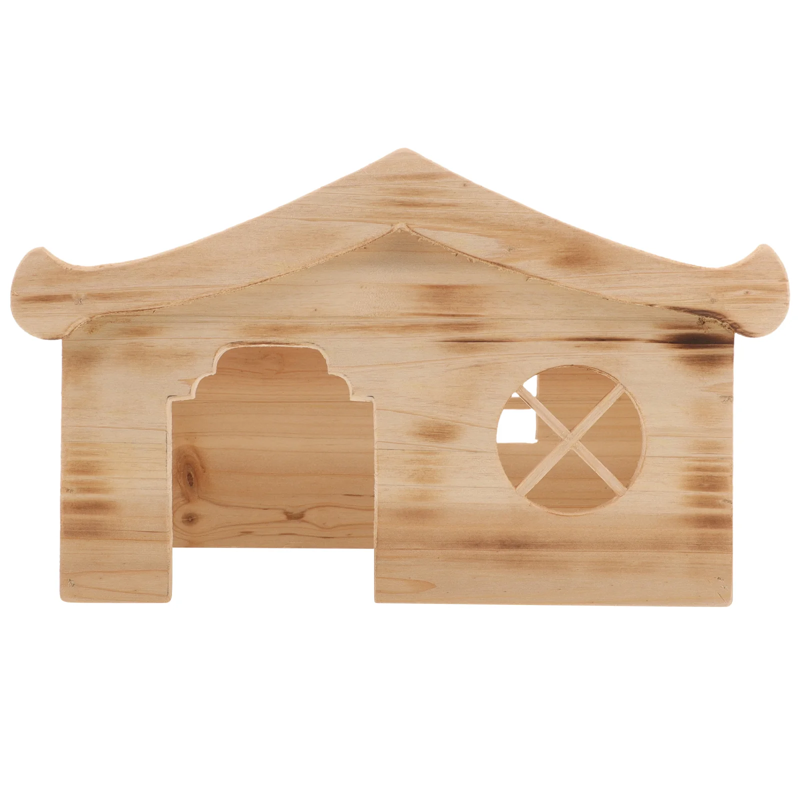 

Hamster Cabin Wood Rat House Houses Squirrel Adorable Hideout Wooden Wear-resistant Cage