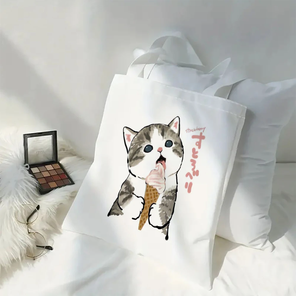 Cute Cat Canvas Shoulder Bag - Harajuku Style 2 Sad6c0aa9547e47afbc363b2ebfff5be6S