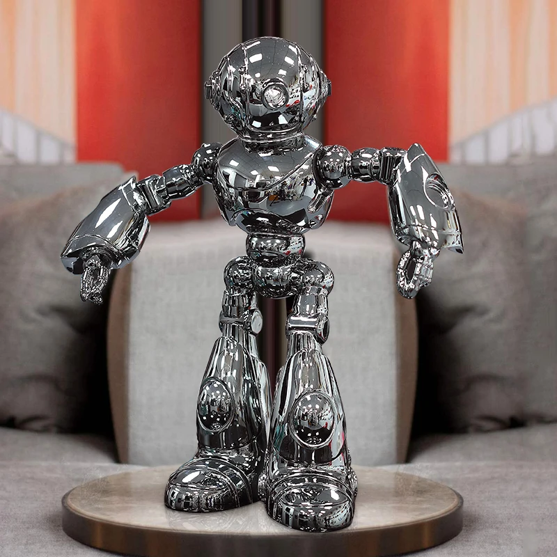 Electroplating Cartoon Robot Statue Ornaments Nordic Luxury Crafts Desktop Decoration Home Decorative Figures Figurine Gifts
Electroplating Cartoon Robot Statue Ornaments Nordic Luxury Crafts Desktop Decoration Home Decorative Figures Figurine Gifts