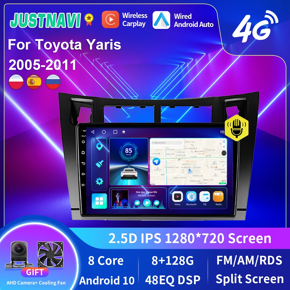 JUSTNAVI Android 10.0 8G 128G Car Radio GPS Navigation For Toyota Yaris 2005 - 2011 Auto Stereo Multimedia DVD Player Head Unit
JUSTNAVI Android 10.0 8G 128G Car Radio GPS Navigation For Toyota Yaris 2005 - 2011 Auto Stereo Multimedia DVD Player Head Unit