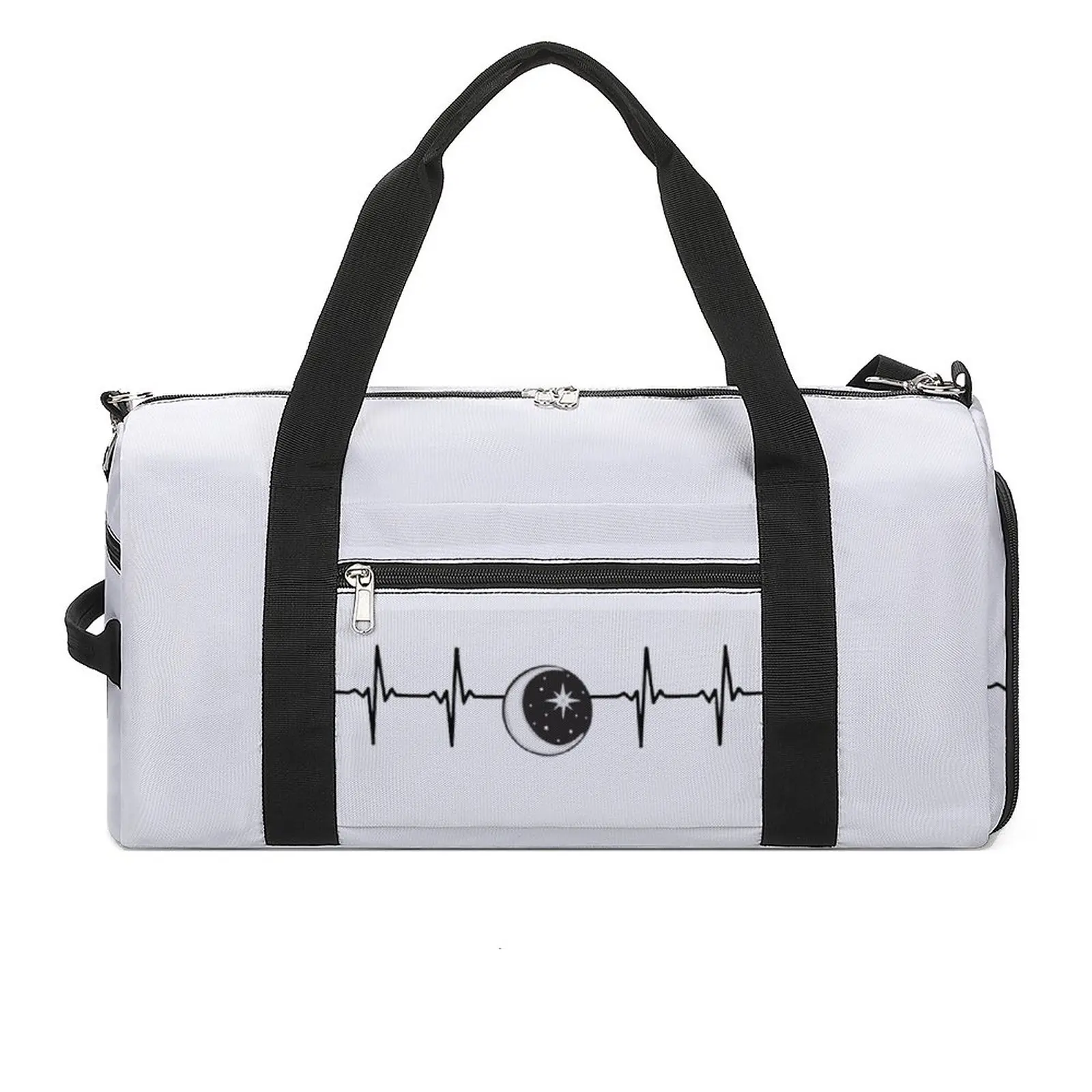 Gym Bag Moon Stars Heartbeat Sports Bag with Shoes Funny Electrocardiogram Men Portable Handbag Retro Swimming Fitness Bag
Gym Bag Moon Stars Heartbeat Sports Bag with Shoes Funny Electrocardiogram Men Portable Handbag Retro Swimming Fitness Bag