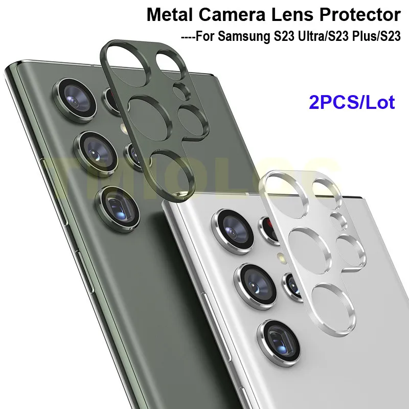 2 PCS/Pack for Samsung S23 Ultra Camera Lens Protector Rear Metal Camera Case Protection Cover for Galaxy S23 Plus S23+ Black
2 PCS/Pack for Samsung S23 Ultra Camera Lens Protector Rear Metal Camera Case Protection Cover for Galaxy S23 Plus S23+ Black