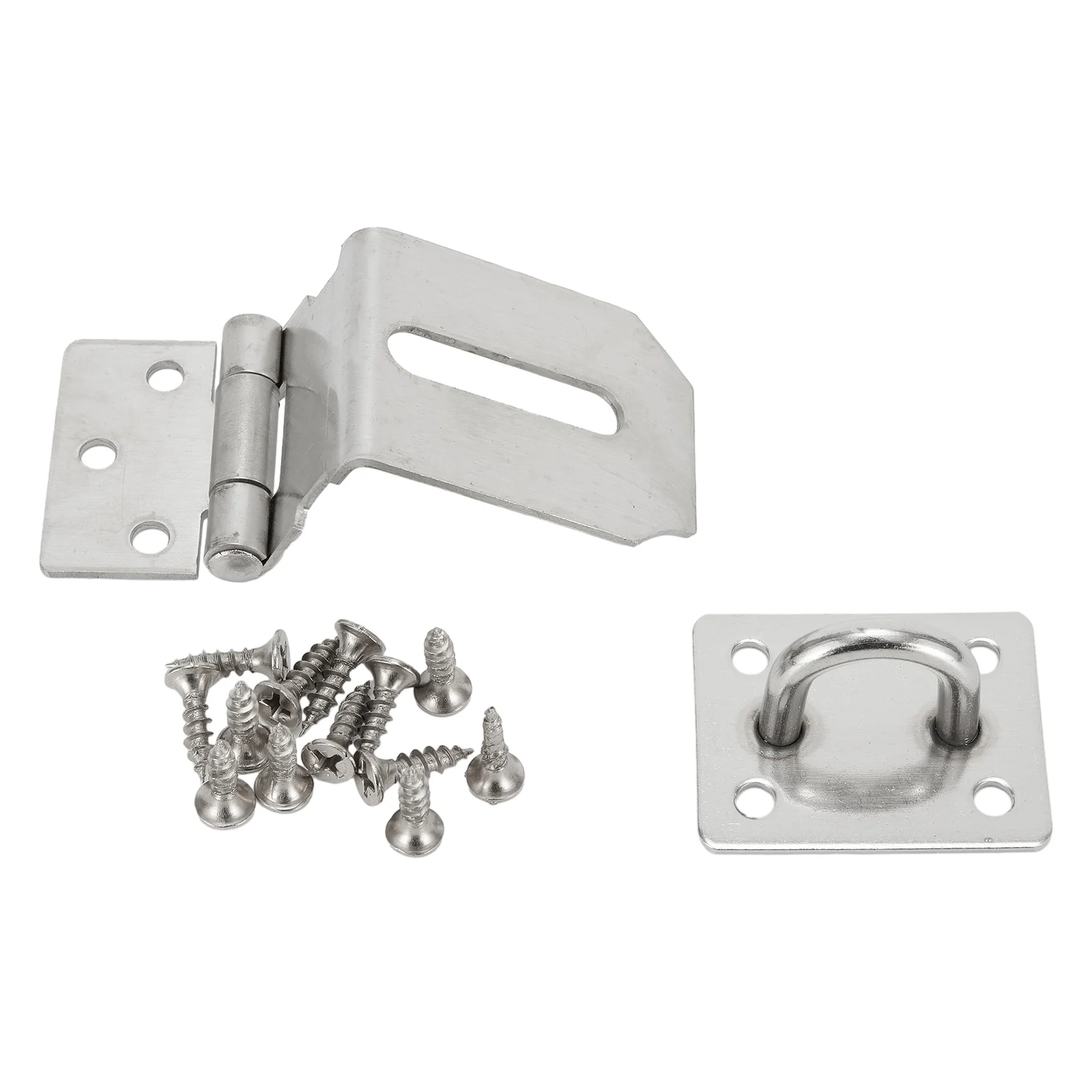 Protect Your Belongings with Stainless Steel Latch Lock Hasp and Staple, Long Lasting and Sturdy, Suitable for Doors and Sheds
Protect Your Belongings with Stainless Steel Latch Lock Hasp and Staple, Long Lasting and Sturdy, Suitable for Doors and Sheds