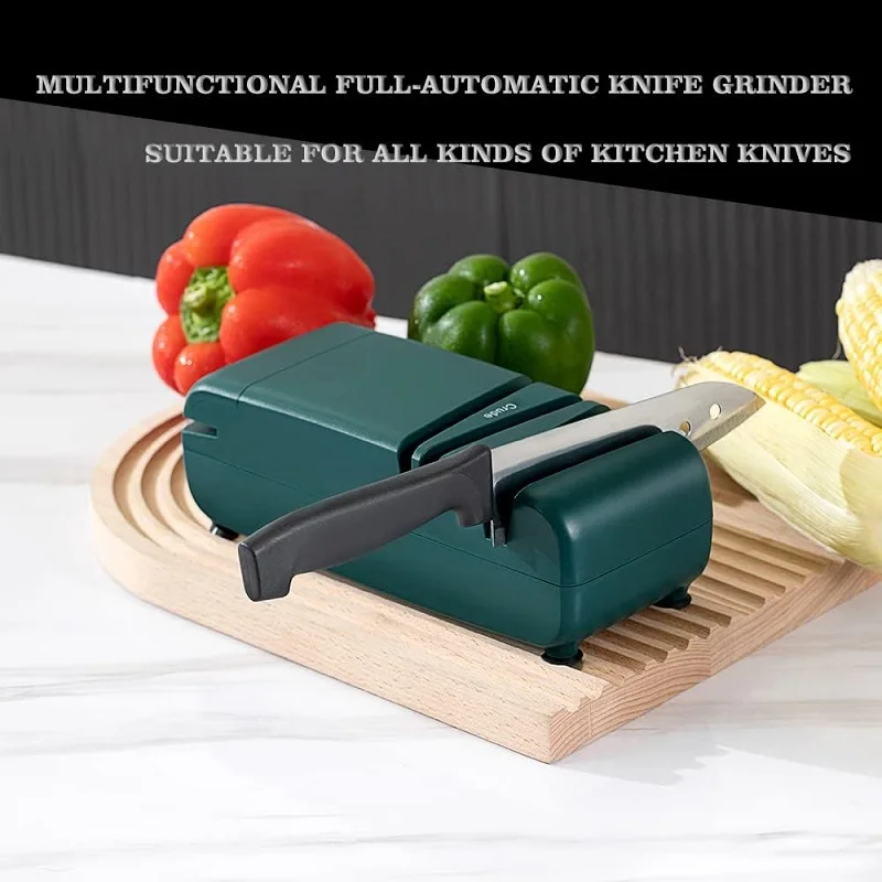 

Electric Knife Sharpener,Professional Kitchen Sharpeners Quickly Sharpening Of Chef Knifes/Straight Knives/Pocket Knife/Scissors