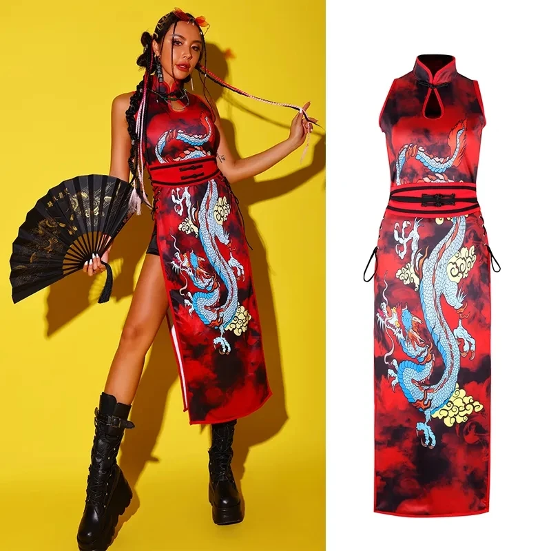 Костюм для джазовых танцев в китайском стиле для женщин, новый костюм для танцев в стиле хип-хоп, одежда для Kpop, одежда для ночного клуба, бара, одежда для выступления диджея
Костюм для джазовых танцев в китайском стиле для женщин, новый костюм для танцев в стиле хип-хоп, одежда для Kpop, одежда для ночного клуба, бара, одежда для выступления диджея