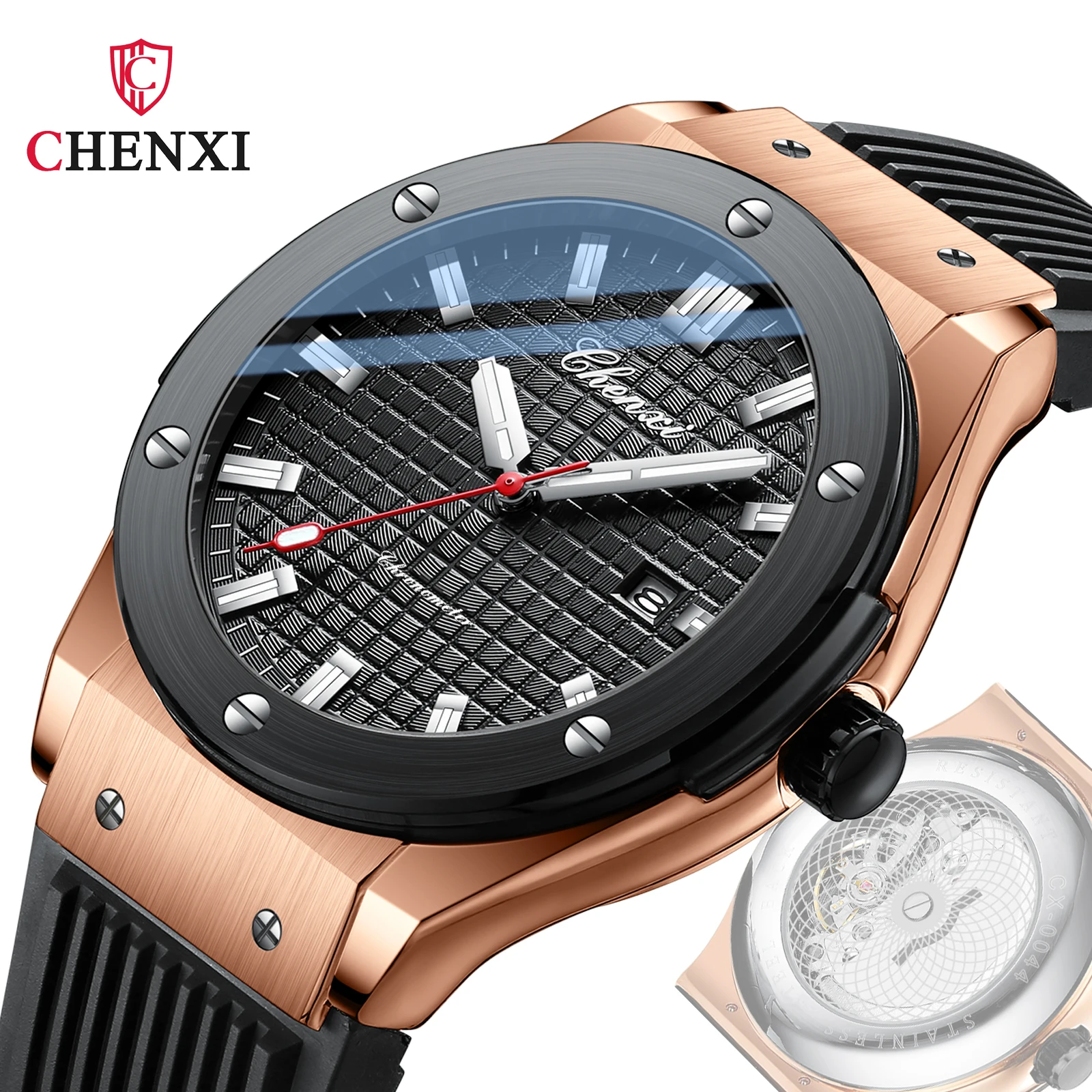 

CHENXI Top Brand Fashion Men Watches Big Dial Calendar Quartz Waterpoof Luminous Hands Male Wristwatches Casual Clock For Men