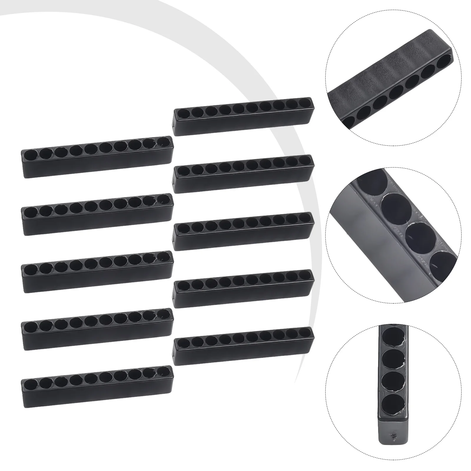 Neat and Tidy Screwdriver Storage 10 Hole Plastic Bit Holder for 1/4inch Hex Shank Screwdriver No More Lost Bits
Neat and Tidy Screwdriver Storage 10 Hole Plastic Bit Holder for 1/4inch Hex Shank Screwdriver No More Lost Bits