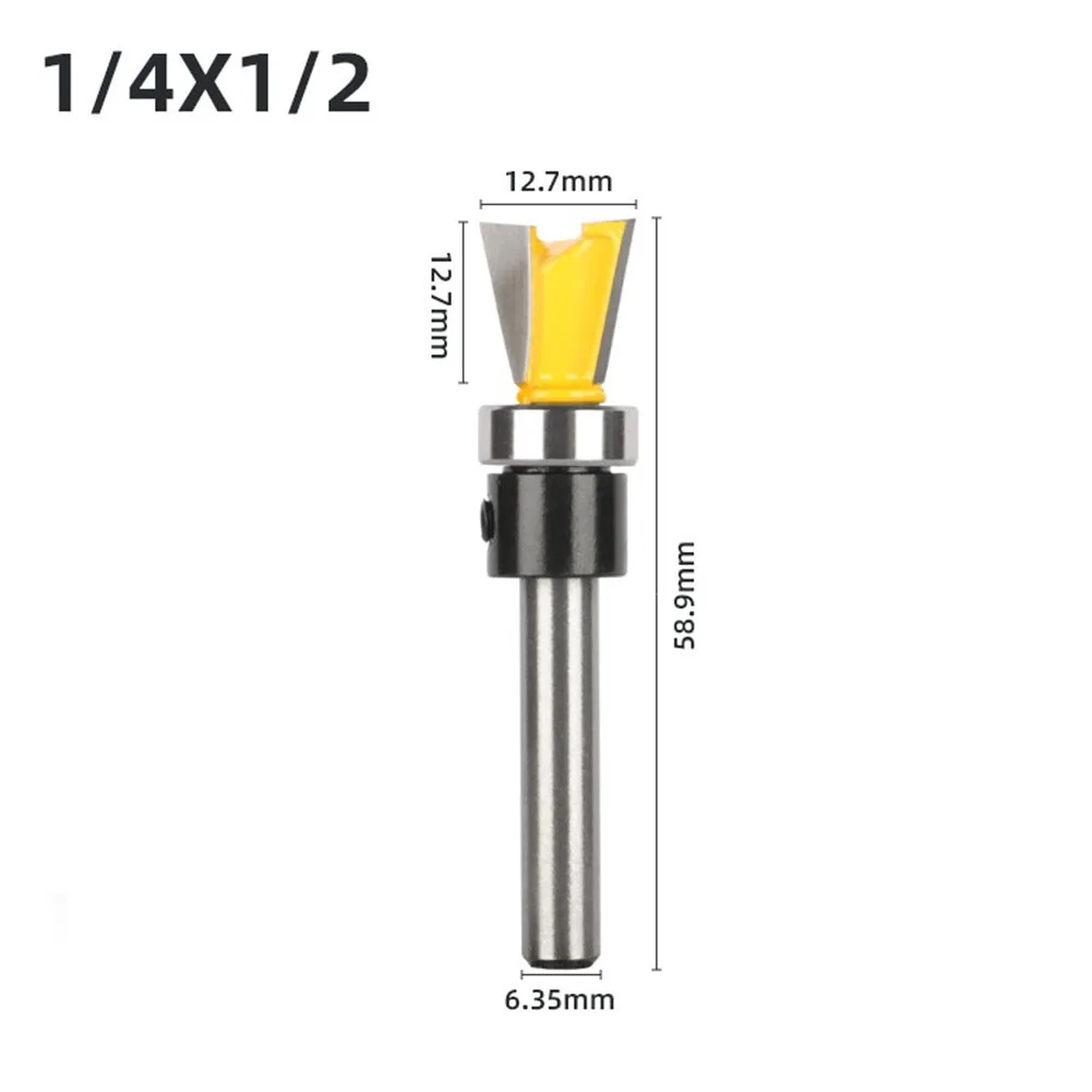 Milling Cutter Router Bit 1/4" Shank Dovetail Router Bit For DIY Woodworking Trimming Engraving Tool Two Grooves
Milling Cutter Router Bit 1/4" Shank Dovetail Router Bit For DIY Woodworking Trimming Engraving Tool Two Grooves