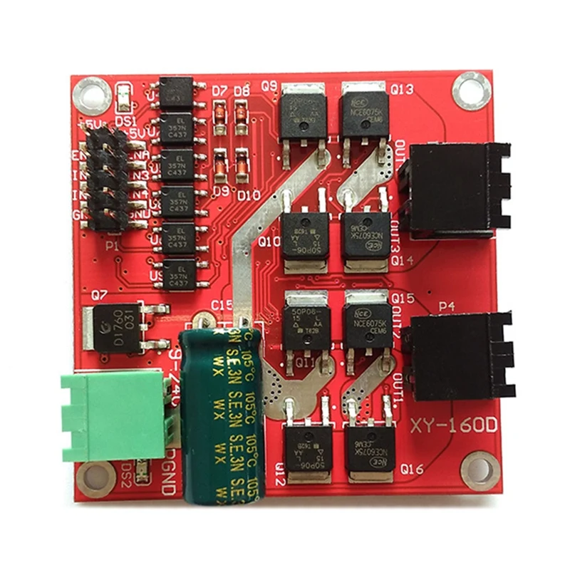 

2 Channel Dual H-Bridge DC Motor Driver Module Positive / Negative Rotate PWM Regulation Optocoupler Isolation L298