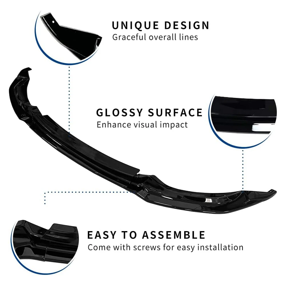 CS Style Bumper Lip For BMW M3 M4 F80 F82 F83 2015-2020 Car Front Bumper Spoiler Diffuser Splitter Lips Body Kit Tuning CS Style Bumper Lip For BMW M3 M4 F80 F82 F83 2015-2020 Car Front Bumper Spoiler Diffuser Splitter Lips Body Kit Tuning