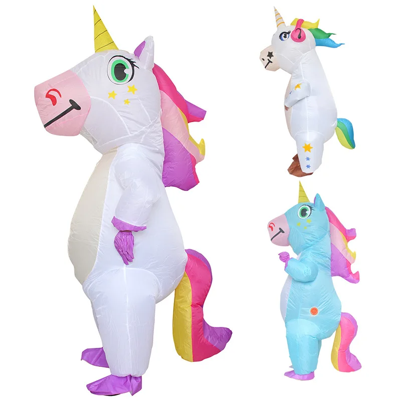 Inflatable Unicorn Costume Adult Kids Rainbow Halloween Costumes for Wommen Men Adult Carnival Mascot Purim Christmas Cosplay
Inflatable Unicorn Costume Adult Kids Rainbow Halloween Costumes for Wommen Men Adult Carnival Mascot Purim Christmas Cosplay