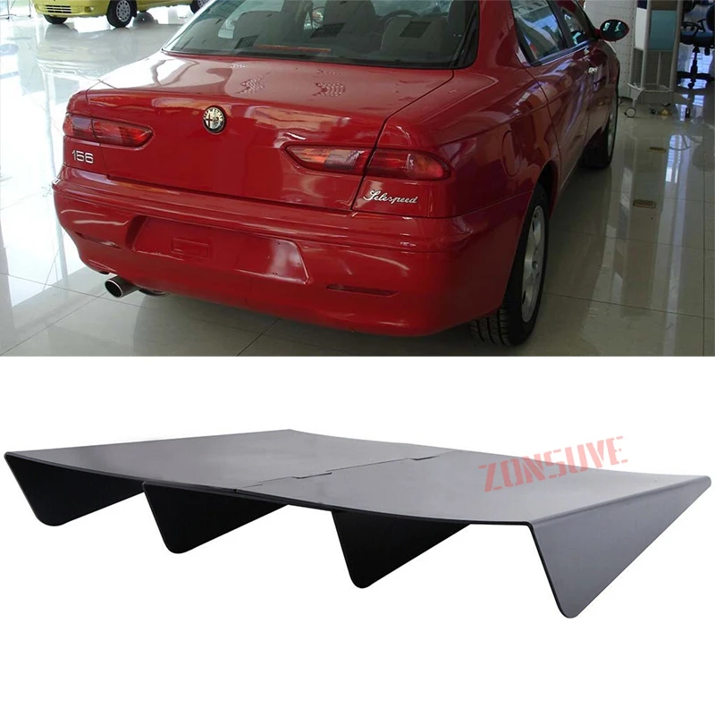 

For Alfa Romeo 156 Rear Diffuser Bumper Lip Spoiler Splitter Shark Fin Style Body Kit Accessories ABS Plastic