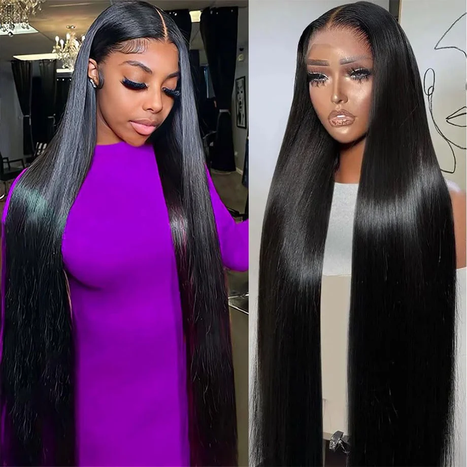 

HD Transparent 13x4 13x6 Straight Lace Front Wig 4x4 Lace Closure Wig Brazilian 360 Human Hair Lace Frontal Wigs For Black Women