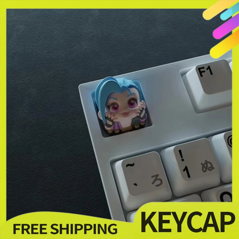 Jinx аниме колпачки для ключей, индивидуальные каучуковые игровые колпачки, персонализированные Мультяшные трехмерные колпачки для ключей для настольного компьютера, подарки
Jinx аниме колпачки для ключей, индивидуальные каучуковые игровые колпачки, персонализированные Мультяшные трехмерные колпачки для ключей для настольного компьютера, подарки