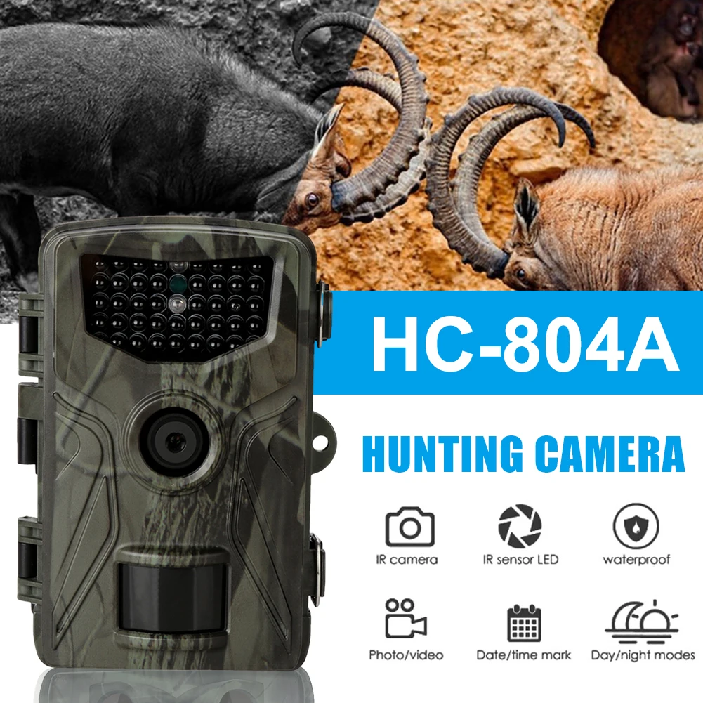 HC-804A Hunting Trail Camera 20MP 1080P Infrared Night Vision with 2" LCD Wildlife Observation Tracking Surveillance Camera
HC-804A Hunting Trail Camera 20MP 1080P Infrared Night Vision with 2" LCD Wildlife Observation Tracking Surveillance Camera