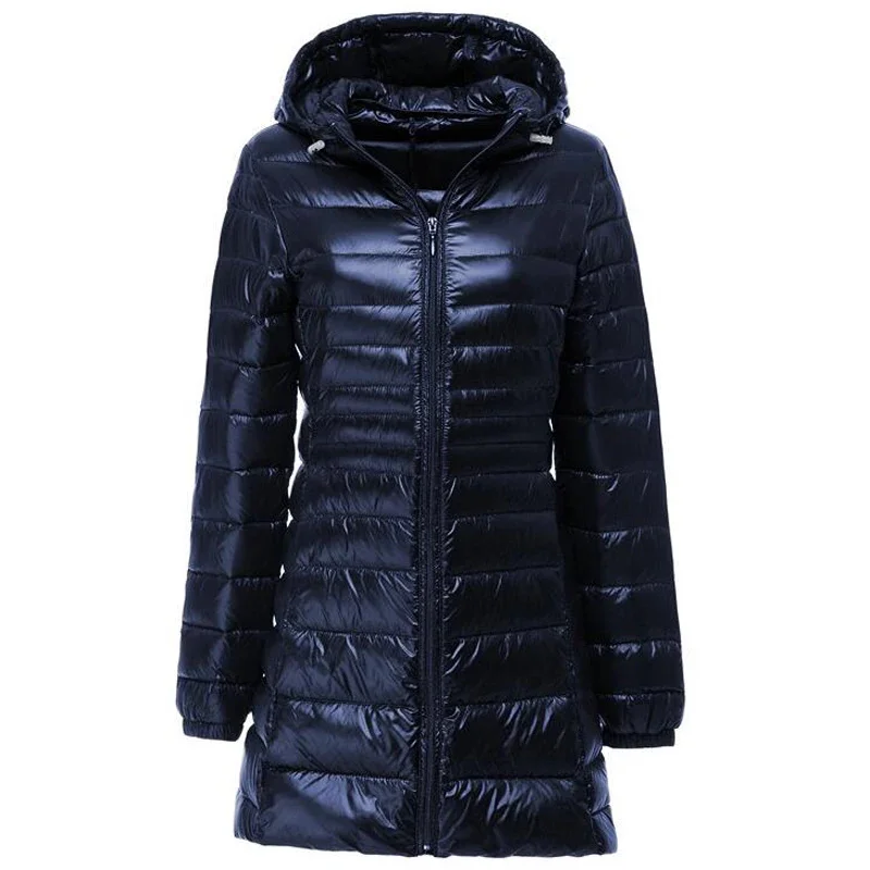 

Down Jacket Women Brand New Winter Warm s Women's Long Light White Duck 5XL 6XL 7XL Ultralight Hooded Coats