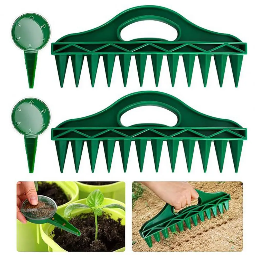 

Sowing Spreader Efficient Garden Planting Tool for Accurate Spacing Soil Dispensing Durable Handle Design for Wide Usage