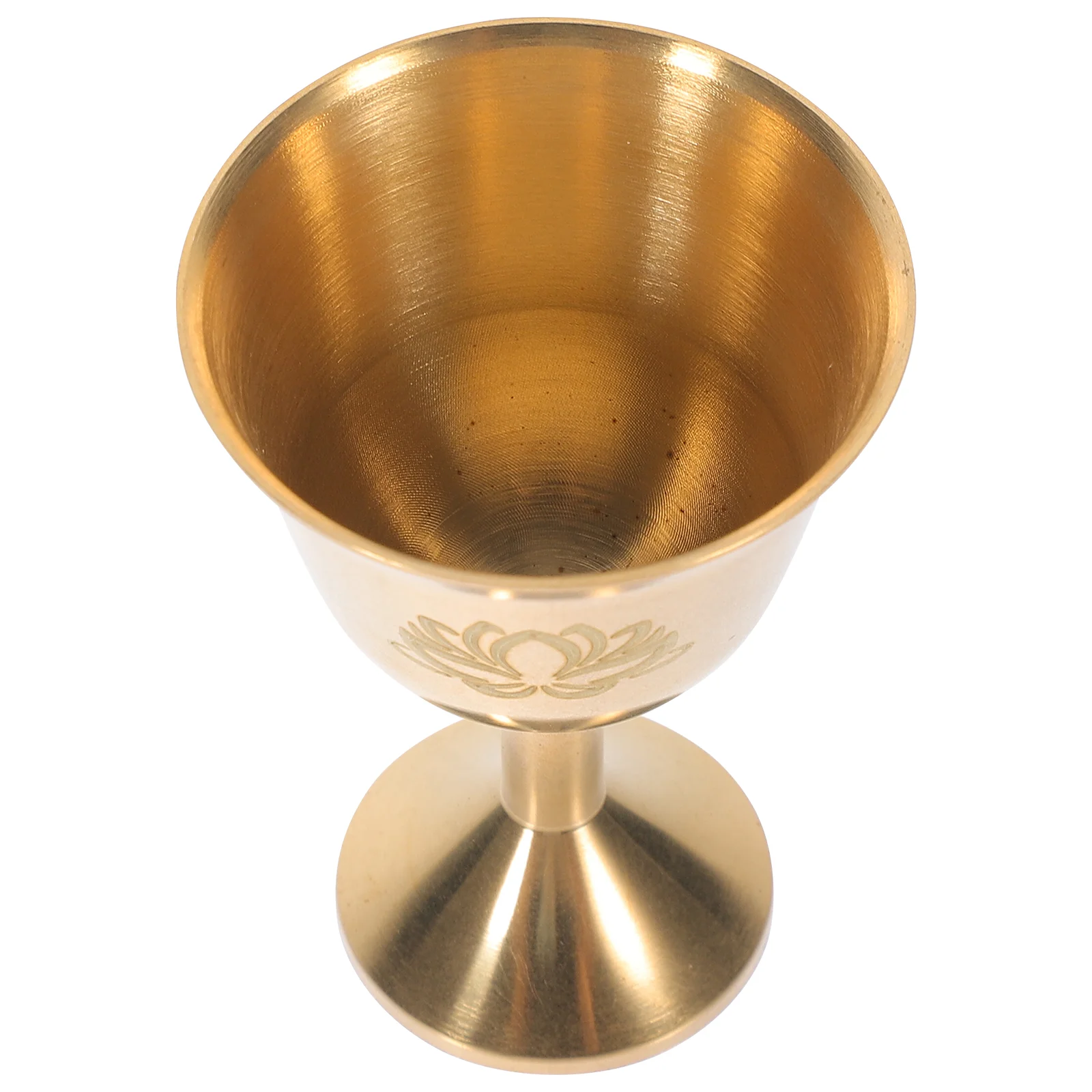 Vintage Decor Brass Chalice Home Supply Holy Cup Buddha Goblet Wear-resistant Offering Exquisite Buddhism Decorative
Vintage Decor Brass Chalice Home Supply Holy Cup Buddha Goblet Wear-resistant Offering Exquisite Buddhism Decorative