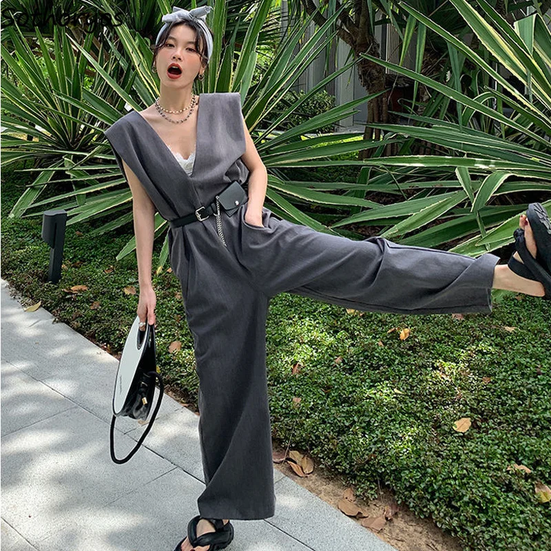 Jumpsuits Women Loose Temperament Summer Solid Tender Leisure Korean Elegant Mopping All-match Fashion High Waist Mujer Popular
Jumpsuits Women Loose Temperament Summer Solid Tender Leisure Korean Elegant Mopping All-match Fashion High Waist Mujer Popular