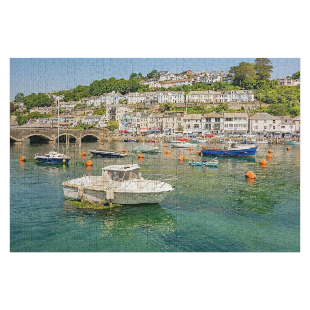 

East Looe River at high tide - Looe, Cornwall, UK. Jigsaw Puzzle Novel Toys For Children 2022 Adult Wooden Puzze Puzzle