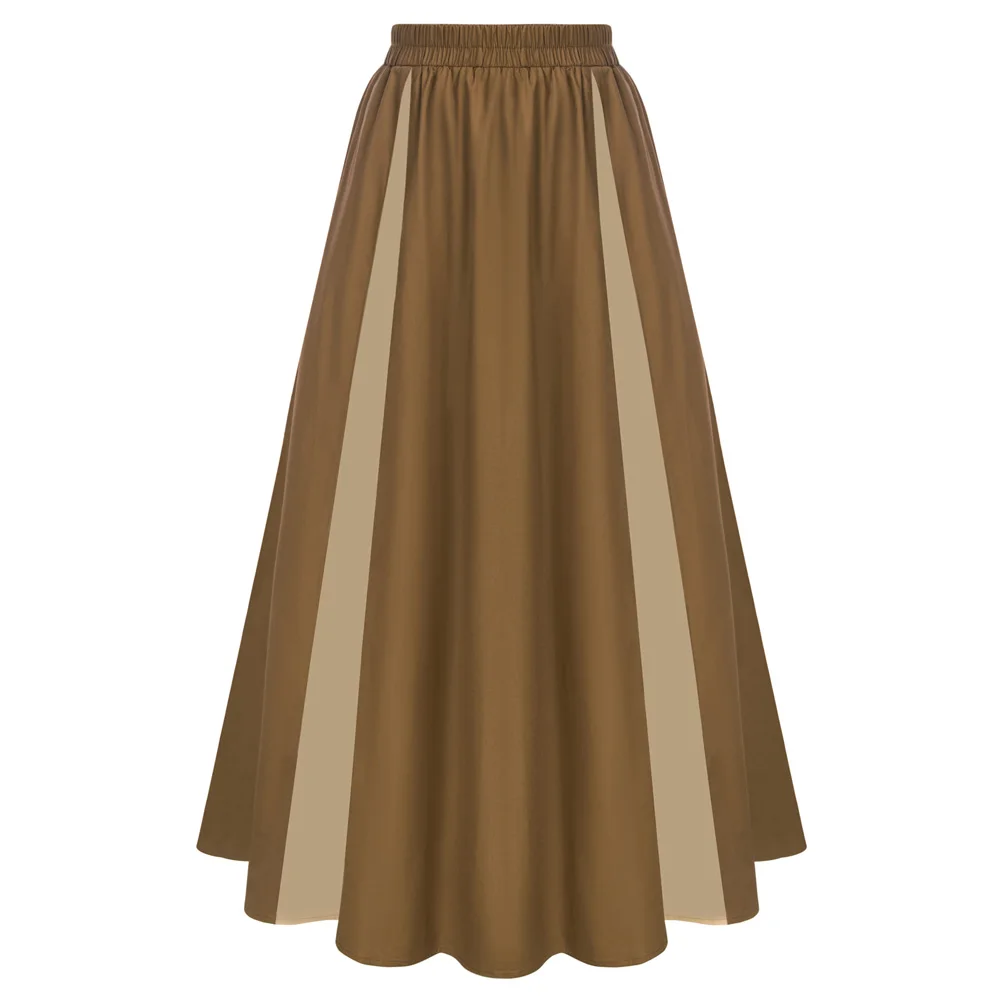 SD Women Skirts Renaissance Contrast Color Skirt Elastic Waist A-Line Maxi Skirt Big Swing Fashion Streetwear holiday Clothing
SD Women Skirts Renaissance Contrast Color Skirt Elastic Waist A-Line Maxi Skirt Big Swing Fashion Streetwear holiday Clothing