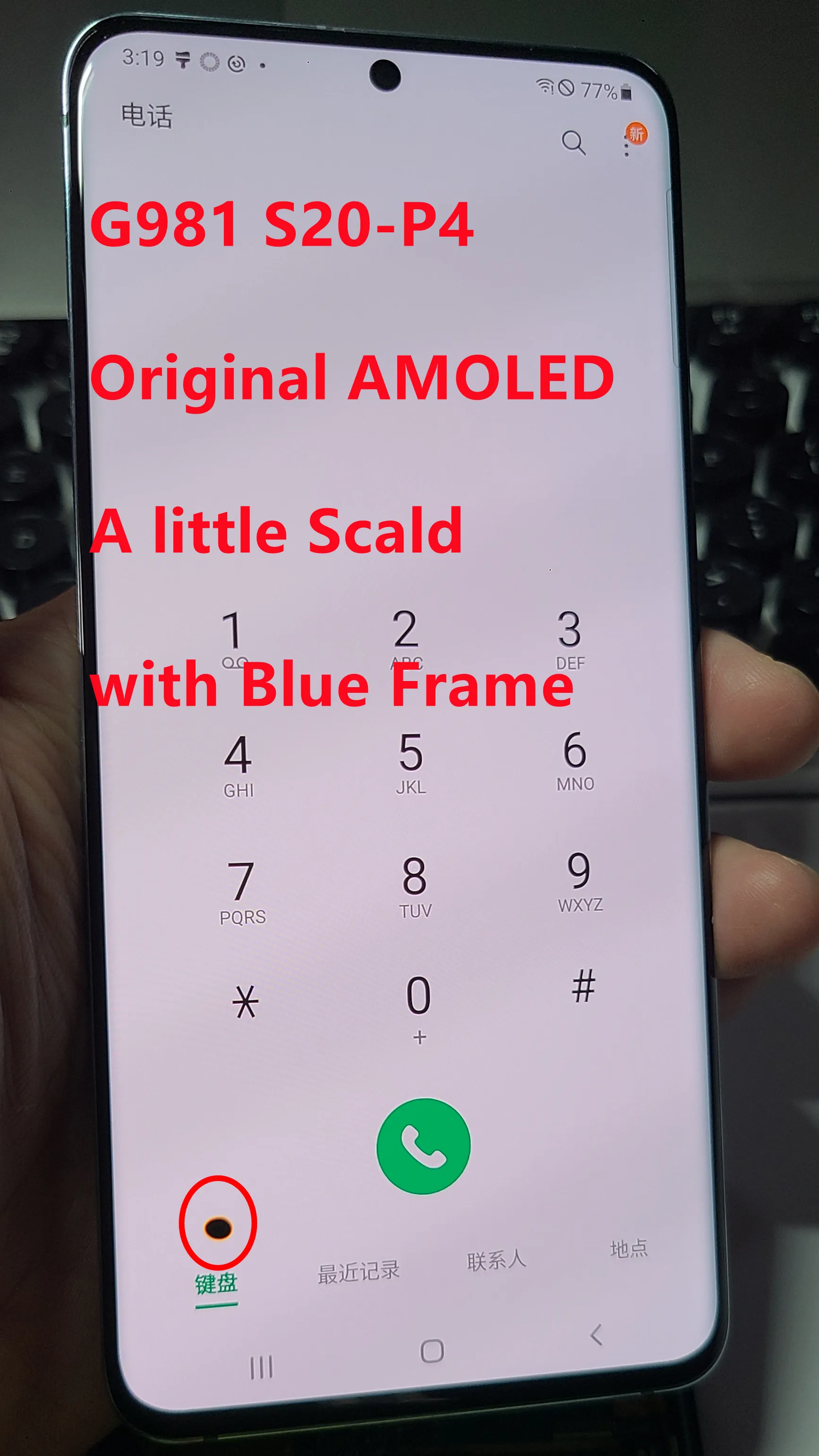 Defect Only Dot Original For SAMSUNG GALAXY S20 G980 G980F/B/U LCD Display Touch Screen Digitizer Fingerprint OK No Frame
Defect Only Dot Original For SAMSUNG GALAXY S20 G980 G980F/B/U LCD Display Touch Screen Digitizer Fingerprint OK No Frame