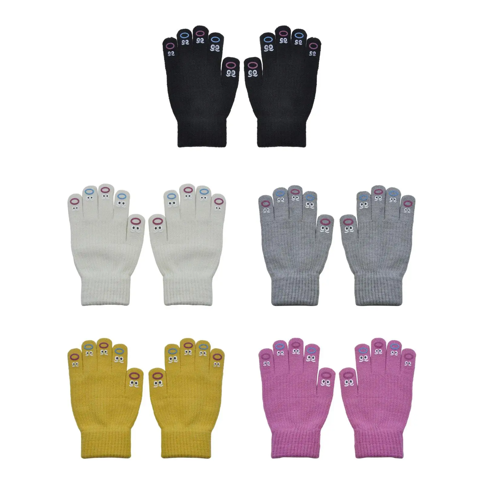 

Зимние теплые вязаные перчатки для сенсорных экранов для мужчин и женщин унисекс перчатки с закрытыми пальцами для езды на велосипеде вождения кемпинга на открытом воздухе