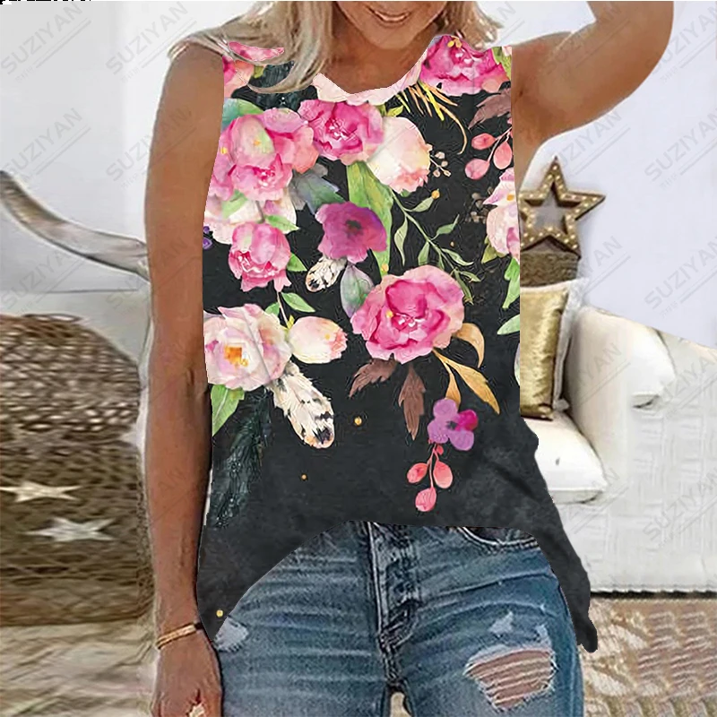 Women's Summer Sleeveless Loose Relaxed Round Neck Pullover Top Daily Hot Sale 3D Printing New Hawaiian Original Style Large
Women's Summer Sleeveless Loose Relaxed Round Neck Pullover Top Daily Hot Sale 3D Printing New Hawaiian Original Style Large