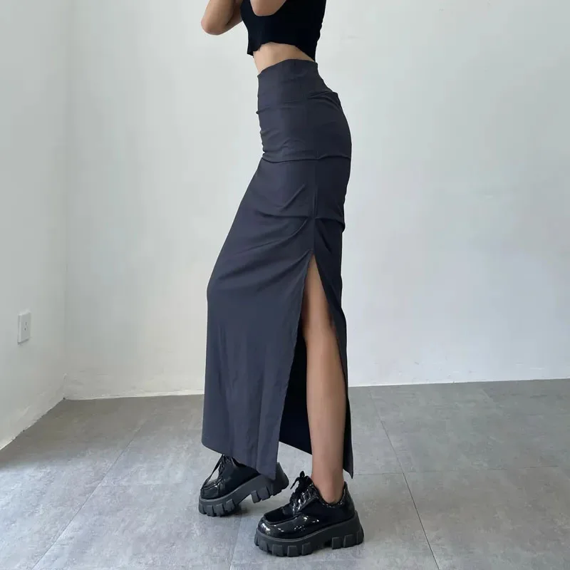 Zoki Vintage High Waist Slim Midi Skirts Women Summer Sexy Split Solid All Match Cargo Skirt Y2K Fashion Korean Casual Skirts
Zoki Vintage High Waist Slim Midi Skirts Women Summer Sexy Split Solid All Match Cargo Skirt Y2K Fashion Korean Casual Skirts