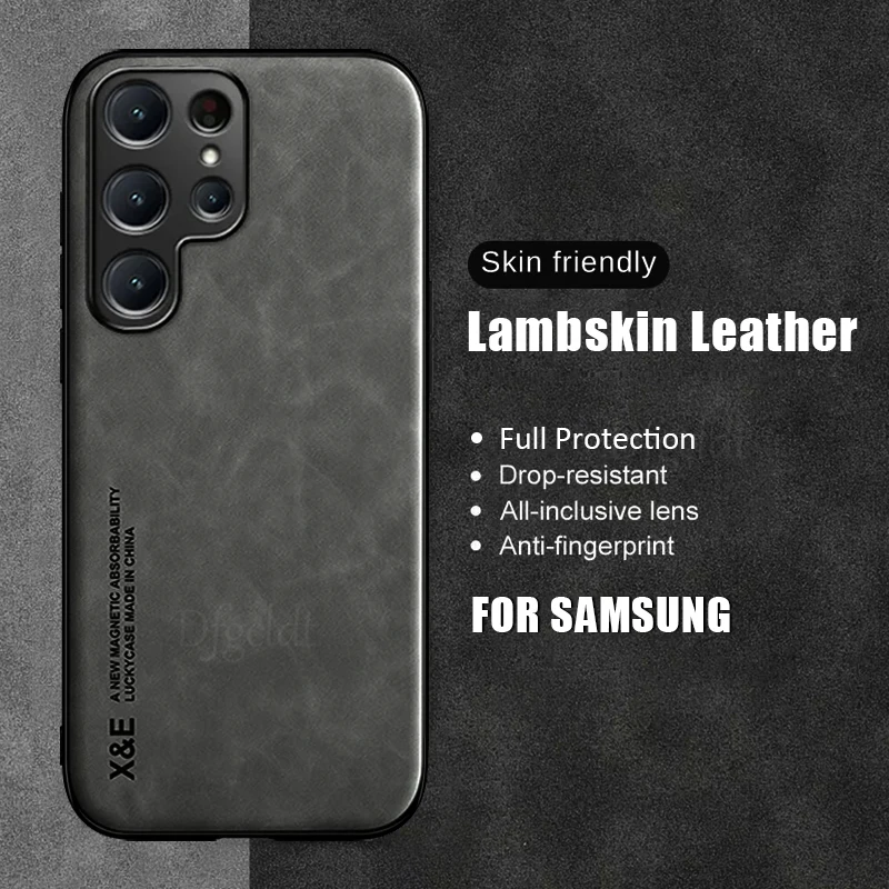 Luxury Leather Phone Case For Samsung Galaxy S24 S23 S22 S21 S20 FE S10E S10 Note 20 Ultra 8 9 10 Plus Shockproof Silicone Cover
Luxury Leather Phone Case For Samsung Galaxy S24 S23 S22 S21 S20 FE S10E S10 Note 20 Ultra 8 9 10 Plus Shockproof Silicone Cover
