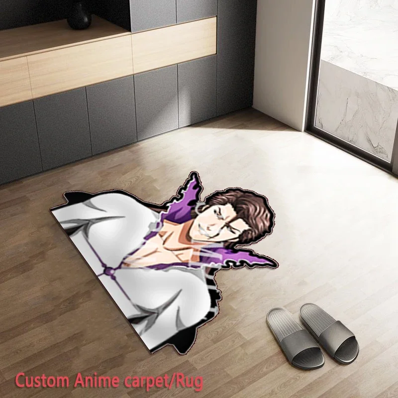 

Custom Anime BLEACH Carpet /rugs Aizen Sousuke for Door Mat Kitchen Mat Room Decor Prayer Mat Muslim Non-slip Waterproof
