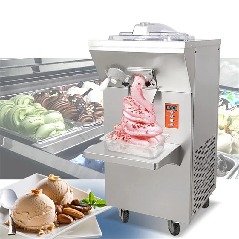 

Commercial Italian Vertical Movable Stianless Steel Hard Ice Cream Maker Machine Price Making Hard Ice Cream Machines For Food