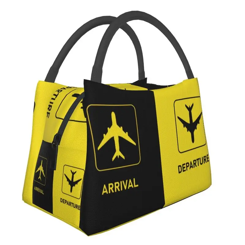 Custom New Arrivals And Departures Airplane Lunch Bags Men Women Cooler Thermal Insulated Lunch Boxes for Office Travel
Custom New Arrivals And Departures Airplane Lunch Bags Men Women Cooler Thermal Insulated Lunch Boxes for Office Travel