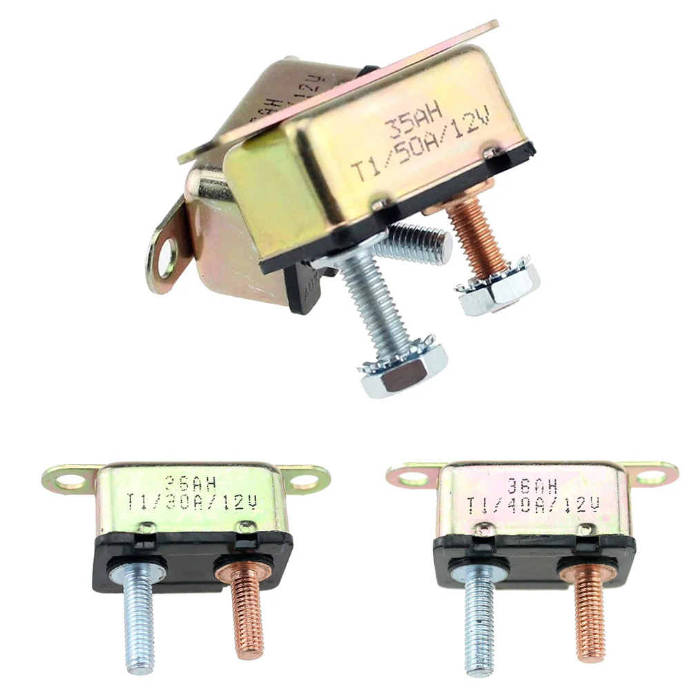 1pc 12V 30A~50A Auto Automatic Fuse Reset Circuit Breaker Copper Stud Bolt For Universal Adjustment 12v Copper Fuse Reset
1pc 12V 30A~50A Auto Automatic Fuse Reset Circuit Breaker Copper Stud Bolt For Universal Adjustment 12v Copper Fuse Reset