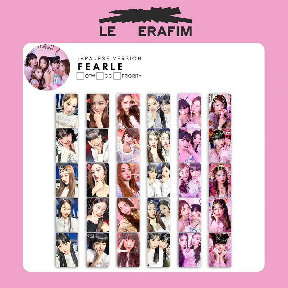 5Pcs/Set KPOP LESSERAFIM Photo Card Album FEARLESS Double-sided LOMO Cards KAZUHA SAKURA EUNCHAE YUNJIN Postcard Fans Collection
5Pcs/Set KPOP LESSERAFIM Photo Card Album FEARLESS Double-sided LOMO Cards KAZUHA SAKURA EUNCHAE YUNJIN Postcard Fans Collection