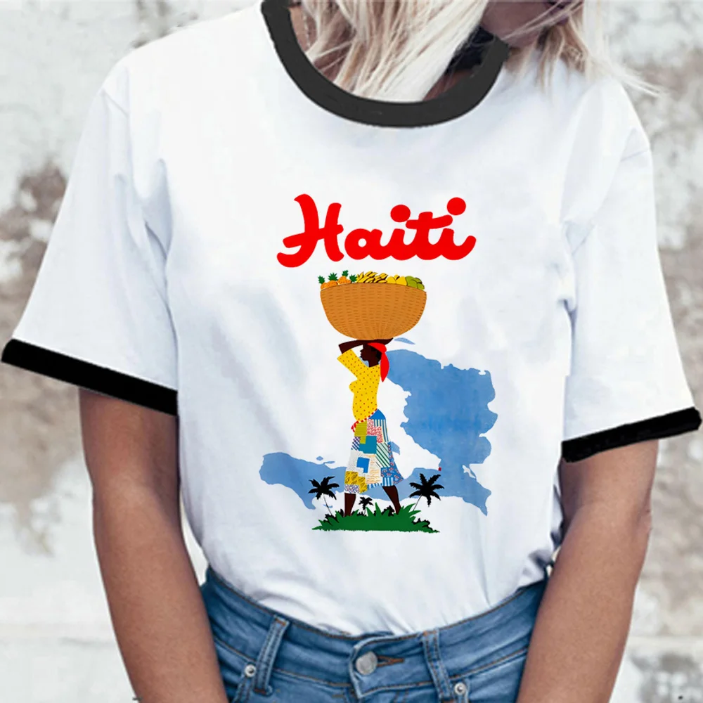 Футболка с изображением Гаити, женские летние комиксные футболки Y2K, забавная графическая Одежда для девочек
Футболка с изображением Гаити, женские летние комиксные футболки Y2K, забавная графическая Одежда для девочек