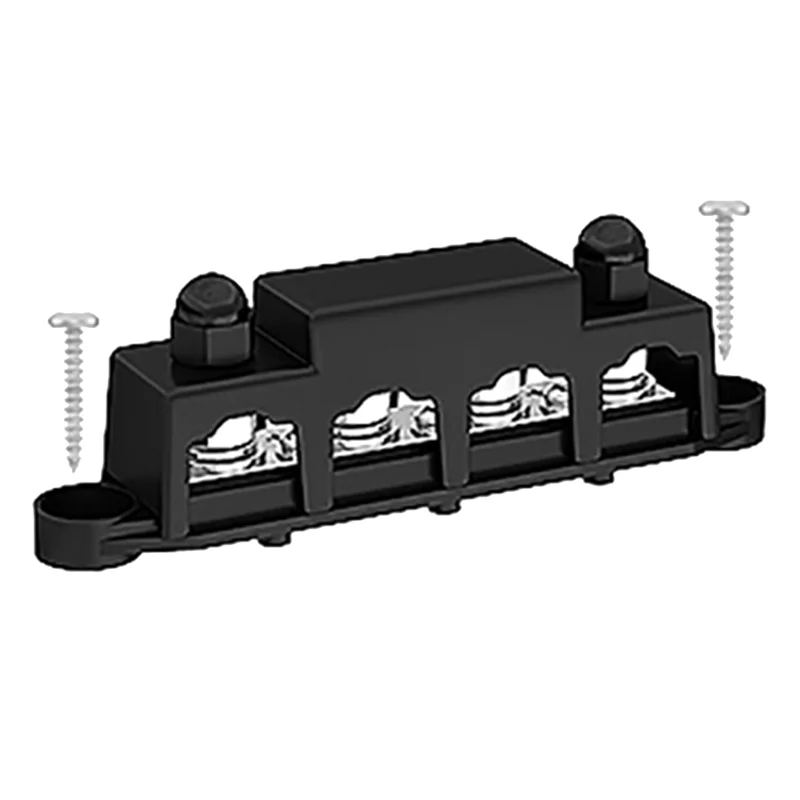 2Pcs 12V Power Distribution Block 250A Bus Terminal Block with Cover 4 x 3/8 Inch Binding Posts, Red+Black
2Pcs 12V Power Distribution Block 250A Bus Terminal Block with Cover 4 x 3/8 Inch Binding Posts, Red+Black