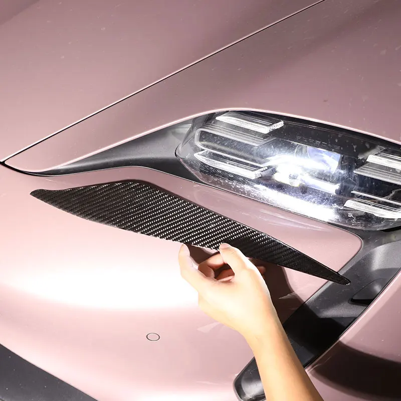 For Porsche Taycan 2019-2022 Soft Carbon Fiber Car Headlights Decor Lamp Eyebrow trim Stickers Exteriors Car Accessories
For Porsche Taycan 2019-2022 Soft Carbon Fiber Car Headlights Decor Lamp Eyebrow trim Stickers Exteriors Car Accessories