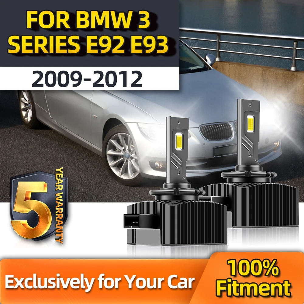

Лампочка для фар головного света для BMW 3 серии E92, E93, 2009, 2010, 2011, 2012, супер яркая, D1S, 6000 лм, чип CSP, 110 K, Вт, передняя фара 12 В