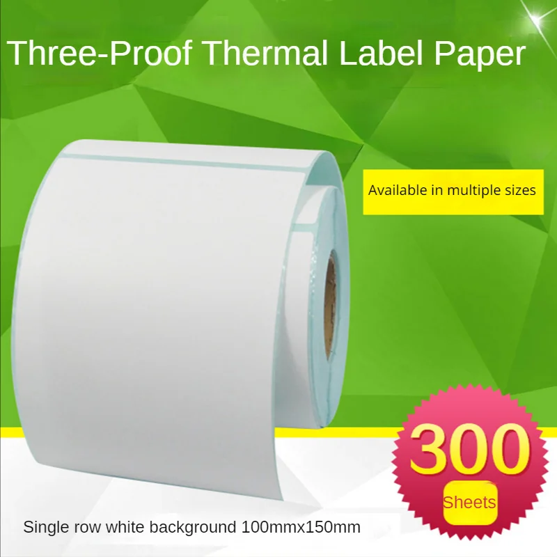 

Three Proofing Direct Thermal Paper 100x150mm 90x110 130 140 160 170 180 120 200 210 Self-adhesive Barcode Printer Label Sticker