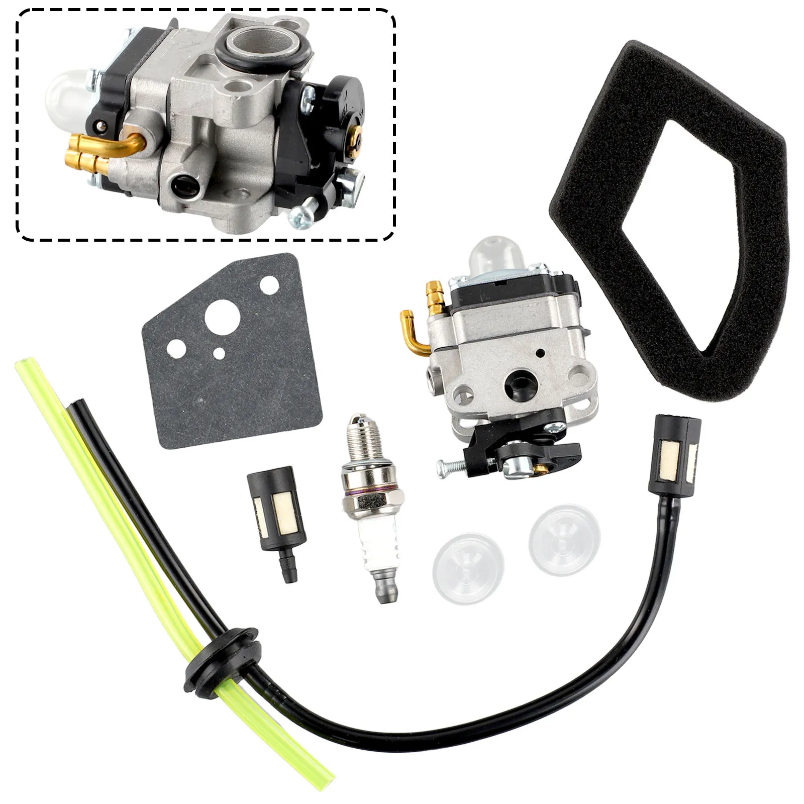 Spark Plug Carb Carburetor Set Trimmer Brush Cutter FG10016100-ZM5-803 For Honda GX31 GX22 Fuel Line Primer Bulb
Spark Plug Carb Carburetor Set Trimmer Brush Cutter FG10016100-ZM5-803 For Honda GX31 GX22 Fuel Line Primer Bulb