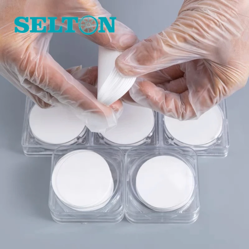50pcs/box PP Microporous Filter Membrane 47mm 50mm Mutiple Pore Size Polypropylene Lab Membrane
50pcs/box PP Microporous Filter Membrane 47mm 50mm Mutiple Pore Size Polypropylene Lab Membrane
