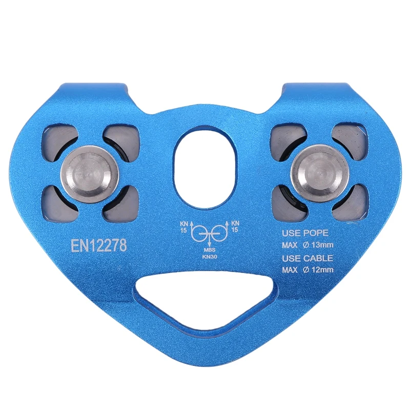 Heart-Shape Climbing Double Pulley Steel Cable Rope 13mm Climbing Device High Speed Zipline Trolley 24KN
Heart-Shape Climbing Double Pulley Steel Cable Rope 13mm Climbing Device High Speed Zipline Trolley 24KN