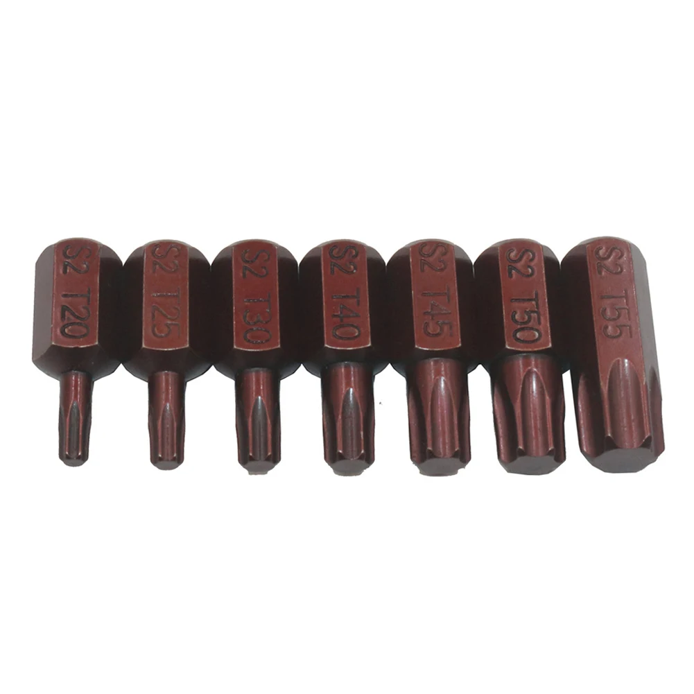 7Pcs Magnetic Nuts Driver Torx Screwdriver Bits 75mm Alloy Steel T20-T55 10mm Hex Shank For Electric Impact Wrench Tools Parts
7Pcs Magnetic Nuts Driver Torx Screwdriver Bits 75mm Alloy Steel T20-T55 10mm Hex Shank For Electric Impact Wrench Tools Parts