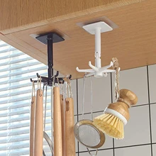 Multi-Function 360 Degrees Rotatable Kitchen Hooks Self Adhesive Wall-Mounted Kitchenware Storage Rack Spoon Organizer Hanger
Multi-Function 360 Degrees Rotatable Kitchen Hooks Self Adhesive Wall-Mounted Kitchenware Storage Rack Spoon Organizer Hanger