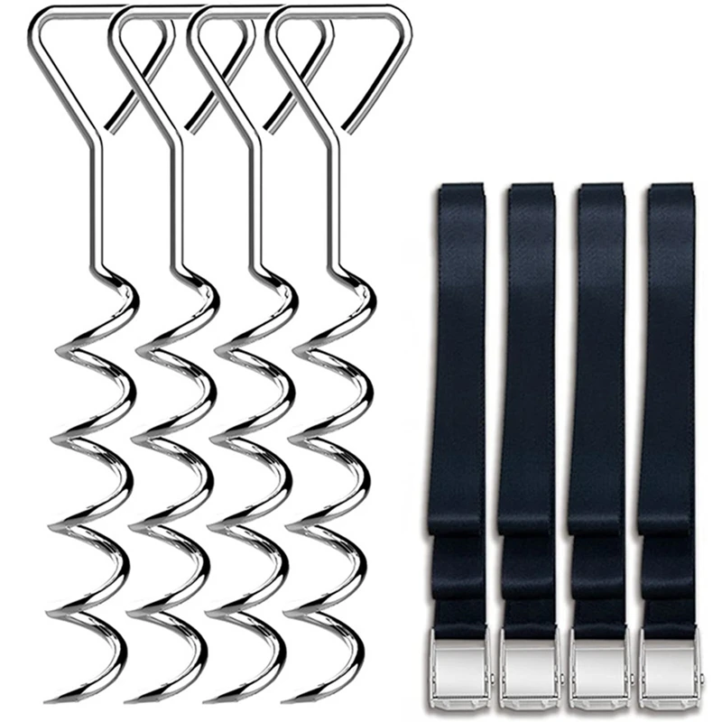 Trampoline Stakes Heavy Duty Trampoline Anchors Corkscrew Shape Stakes Anchor Kit For Trampolines, Swings, Garden Sheds
Trampoline Stakes Heavy Duty Trampoline Anchors Corkscrew Shape Stakes Anchor Kit For Trampolines, Swings, Garden Sheds