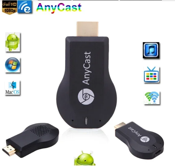 

Anycast TV Stick HDMI-Compatible Full HD 1080P Miracast DLNA Airplay WiFi Display Receiver Dongle For Windows Andriod iOS S02