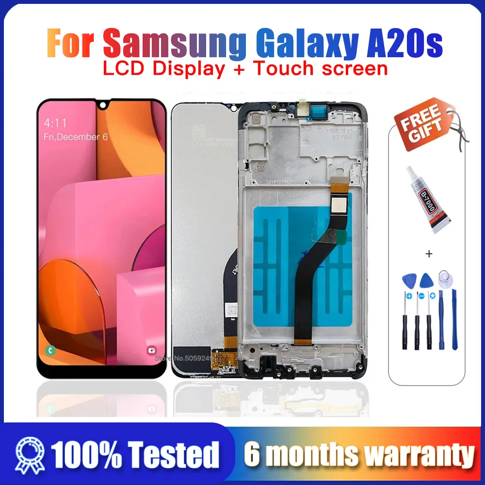 Дисплей Amoled 6,5 дюйма для Samsung Galaxy A20s, ЖК-дисплей с сенсорным экраном и дигитайзером, Замена для SAMSUNG A20s, SM-A207F LCD
Дисплей Amoled 6,5 дюйма для Samsung Galaxy A20s, ЖК-дисплей с сенсорным экраном и дигитайзером, Замена для SAMSUNG A20s, SM-A207F LCD